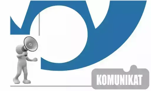 Grafika informująca o zamieszczeniu komunikatu